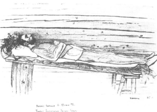 рисунок Петра Митурича 1922г.